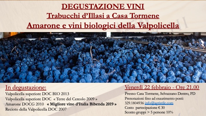 Amarone DOCG Trabucchi d'Illasi a Casa Tormene