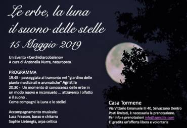 15 Maggio Le erbe, la luna e il suono delle stelle