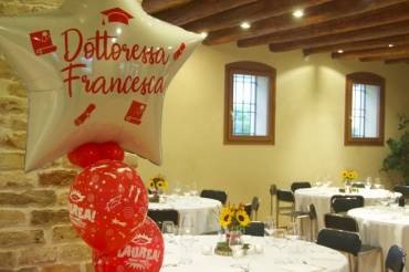 Addobbi festa laurea a Padova