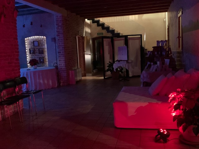 foto luci sera disco Casa Tormene