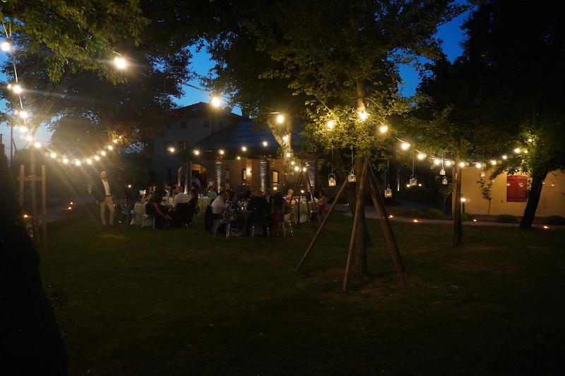 cena di laurea in boschetto Casa Tormene