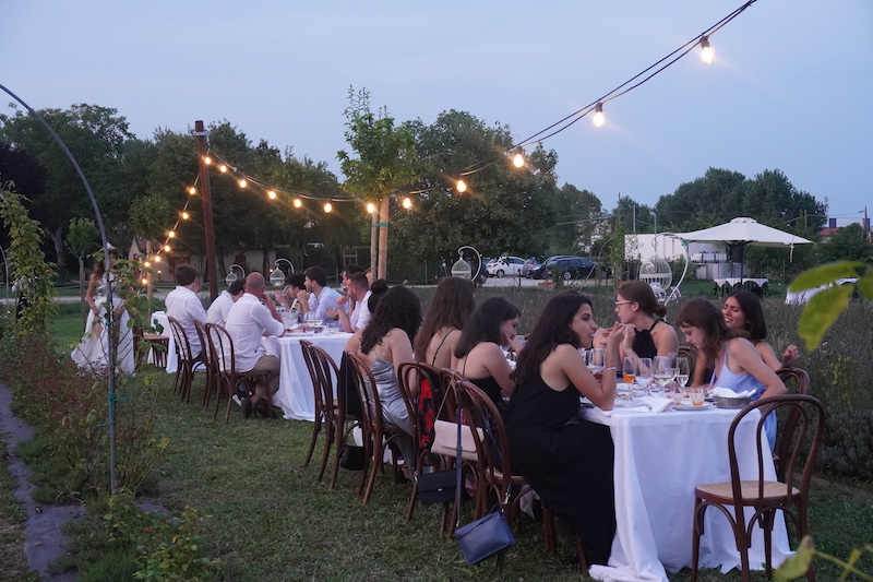 cena sotto le stelle a Casa Tormene